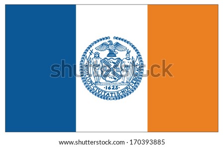 New York City Flag Stock Vector (Royalty Free) 170393885 - Shutterstock