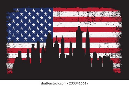 New York City Flag  Shirt Design