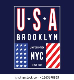 New York City flag typogra...hics, vectors - Vector