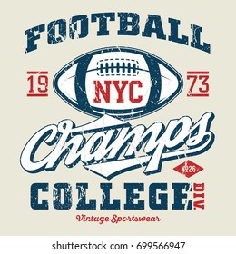 New York City Football Champs - Tee Design For Print