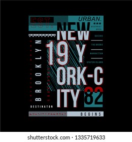 new york city graphic typography design vector vintage for ready print t shirt
