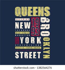new york city graphic typography design t shirt for ready print and other use