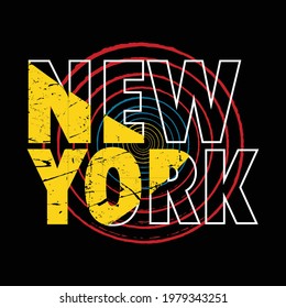 new york city graphic typography design