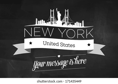 New York City Greeting Card Design Template