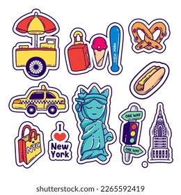 New York City Hand Drawn Icons