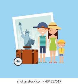 new york city holidays vector illustration design