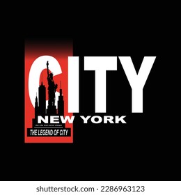 new york city icon,text,logo typography vector design