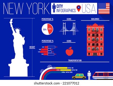 New York City Infographic Design Template