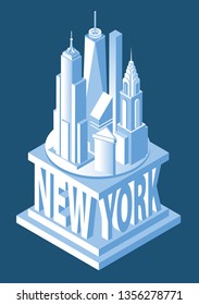 New York City isometric Skyline