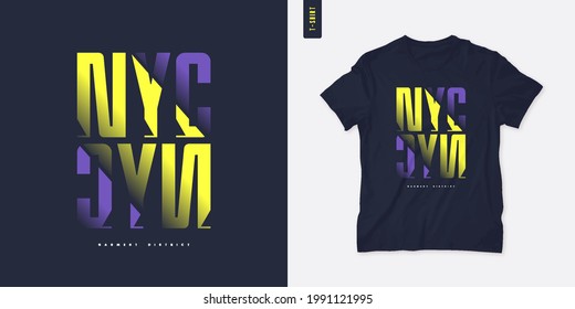 New York City letter t-shirt design, poster, typography. Vector illustration.