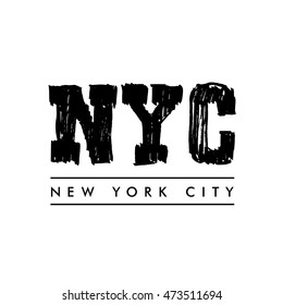 New York City lettering 