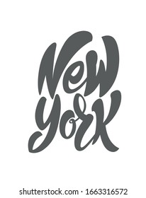 New york city lettering. Can used for postcard, greeting card, t-shirt print.