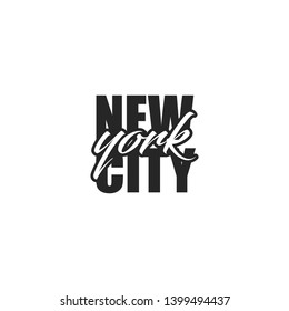 New York City Lettering Logo Modern Template