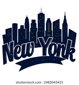 New York City lettering from the United States