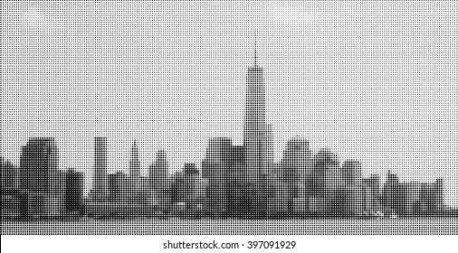 New York City. Manhattan. Panorama from Hoboken