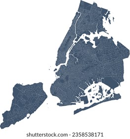 New York City map with Election Districts