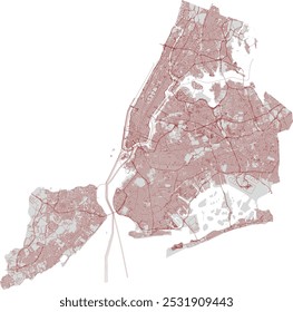 New York City map with Street Centerline
