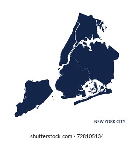 New York City Map. Vector