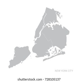 New York City Map. Vector