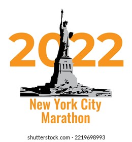 New York City Marathon. Great for t-shirts, posters, banners, typography etc