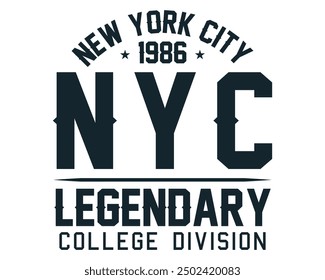 New york city nyc legendary college division