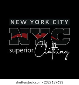 New york city nyc Superior clothing vector t shirt design