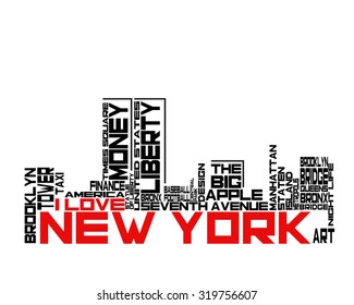 New York City. NYC. Vintage artwork. T-shirt design. I love New York typography.
Creative poster design.