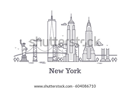 Foto Bild Manhattan Stadt Skyline