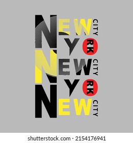 new york city Premium Vector illustration of a text graphic. suitable screen printing and DTF for the design boy outfit of t-shirts print, shirts, hoodiesand baba suit, kids cottons, etc.