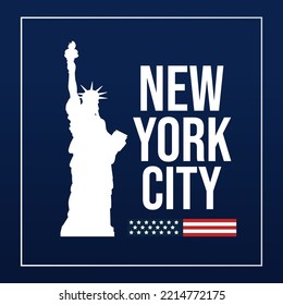 New York city silhouette vector illustration