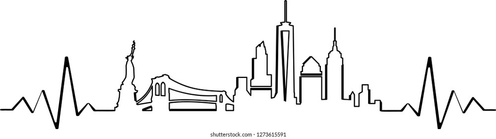 New York City Skyline Cityscape