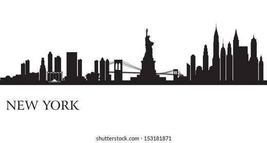 New York Skyline Silhouette Images Stock Photos Vectors Shutterstock