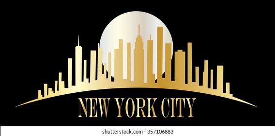 New York City skyline header or banner