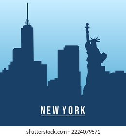 New York City Skyline Silhouette