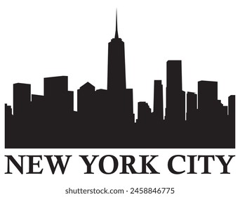 New York city skyline silhouette