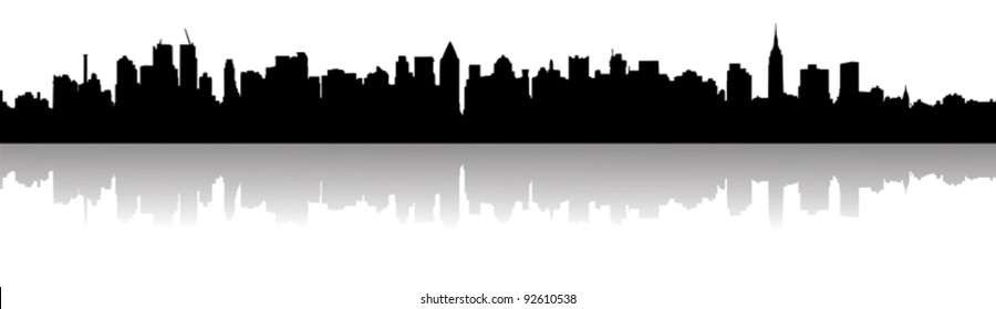 New York City skyline silhouette