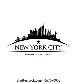 New York City skyline - United States of America - vector illustration