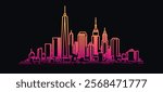 New York City skyline vector illustration