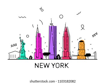 1,864 New York City Skyline Logo Images, Stock Photos & Vectors ...