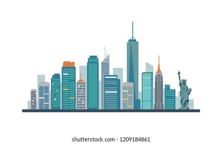 New York City Skyline vector