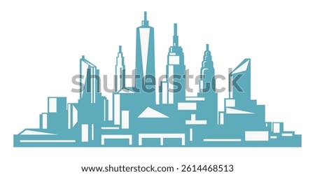 New York City Skyline vector illustration
