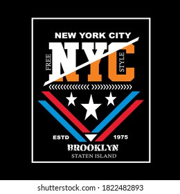 new york city slogan tee graphic typography for print t shirt,illustration,vector,art,style
