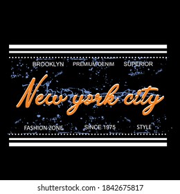 new york city slogan tee graphic typography for print t shirt,illustration,stock vector,style,art