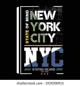 new york city slogan tee graphic typography illustration t shirt, stock vector ,art,style, print