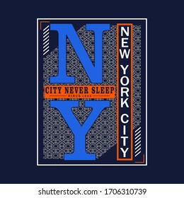 New York city slogan typography graphic for print,t-shirt,classic design,art,vector illustration