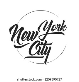 New york city slogan/ Vector art template. t shirt graphics, tee print design.