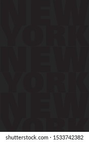 New york city slogan vector, banner, poster design.