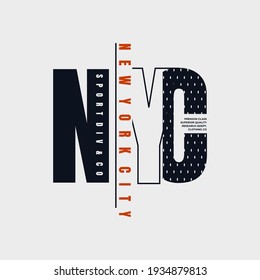 New York City, sport division typography graphic design, for t-shirt prints, vector illustration
