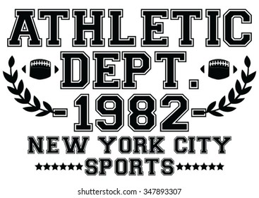 New York  City Sports vector print and varsity. For t-shirt or other uses in vector.