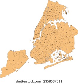 New York City State Assembly Districts